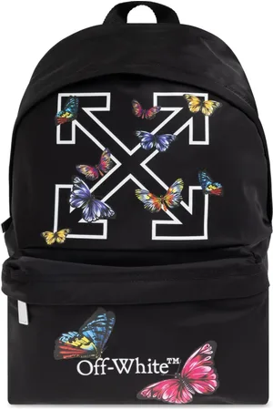 OFF-WHITE Tassen, unisex, Zwart, ONE Size, Rugzak met bedrukt logo