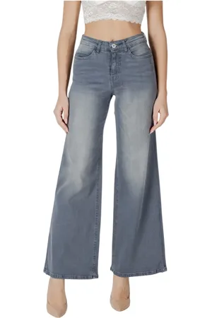 Ichi Jeans, Dames, Blauw, W28 L34, Katoen, Bootcut Jeans voor dames Herfst/Winter collectie
