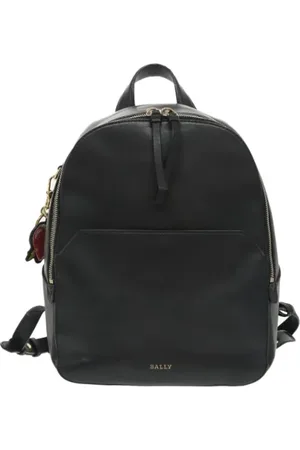 Bally Pre-owned, Dames, Zwart, ONE Size, Leer, Pre-owned Leather backpacks