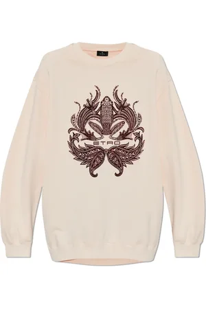 Etro Sweatshirts & Hoodies, Dames, Roze, S, Katoen, Sweatshirt met Logo