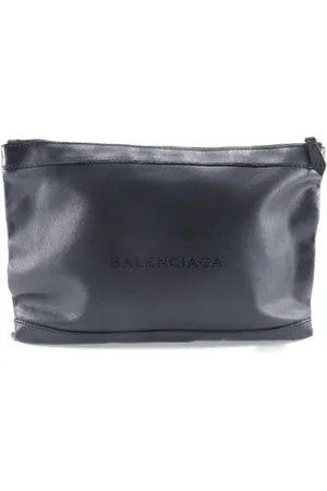 Balenciaga Pre-owned, Dames, Zwart, ONE Size, Leer, Pre-owned Leather clutches