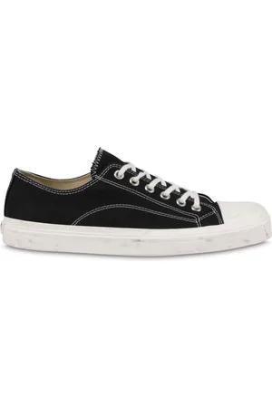 Moschino Schoenen, Heren, Zwart, 41 EU, Zwarte Canvas Flatform Sneakers