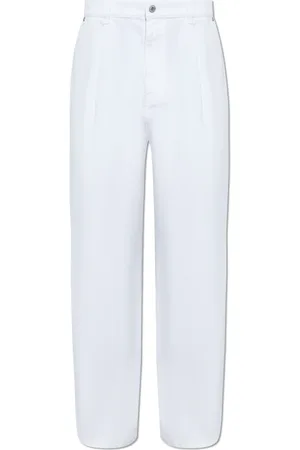 Moschino Jeans, Heren, Wit, L, Katoen, Jeans met logo