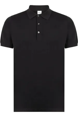 Aspesi Tops, Heren, Zwart, S, Katoen, Basis Polo