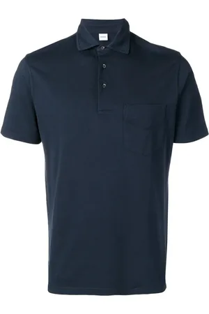 Aspesi Tops, Heren, Blauw, L, Katoen, Basis Polo