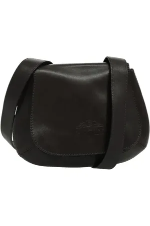 Bally Pre-owned, Dames, Zwart, ONE Size, Leer, Tweedehands leren schoudertassen