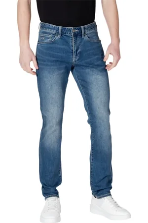 Armani Exchange Jeans, Heren, Blauw, W36, Katoen, Skinny Jeans Collectie met Katoenmix
