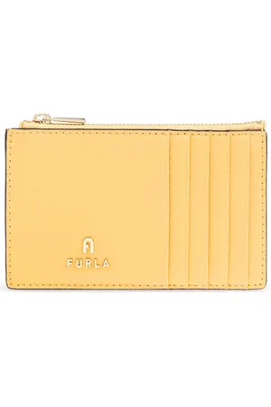Furla Accessoires, Dames, Geel, ONE Size, Leer, Kaarthouder Camelia
