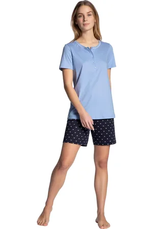 Calida Nachtkleding & Lounge, Dames, Blauw, M, Pyjama voor vrouwen voor comfortabele nachten
