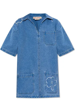 Marni Kleedjes, Dames, Blauw, XS, Denim, Denim Jurk