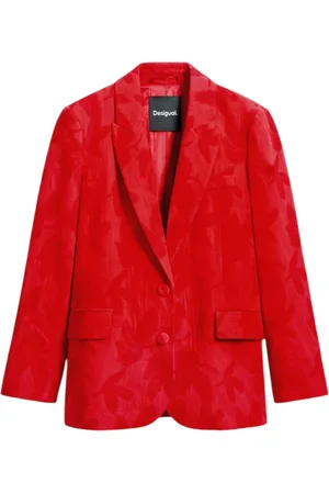 Desigual Jassen, Dames, Rood, L, Katoen, Stijlvolle Damesjas Katoenmix