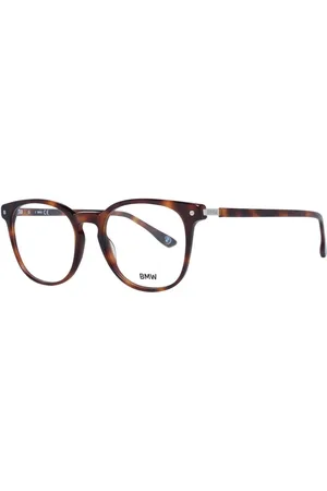 BMW Accessoires, Heren, Bruin, ONE Size, Bruine Ronde Brilmonturen Stijlvolle Modieuze Frames