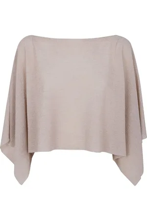 D.EXTERIOR Truien, Dames, Bruin, S, Polyester, Witte Sjaal Elegant Accessoire