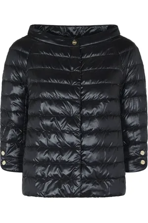 HERNO Jassen, Dames, Zwart, M, Zwarte Jassen voor Stijlvolle Outfits