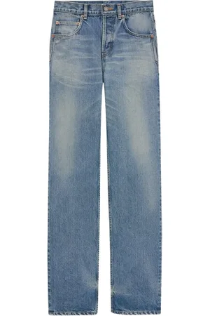 Saint Laurent Jeans, Heren, Blauw, W36, Denim, Denim Jeans voor Mannen
