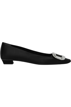 Roger Vivier Schoenen, Dames, Zwart, 39 EU, Ballerina met ronde neus