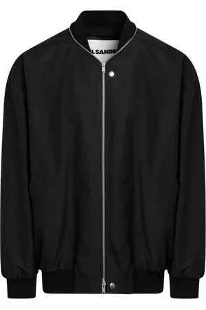 Jil Sander Jassen, Heren, Zwart, M, Nylon, Stijlvolle Bomberjack