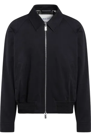 Burberry Jassen, Heren, Blauw, L, Leer, Gewatteerde Jas