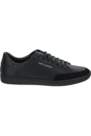 Saint Laurent Schoenen, Heren, Zwart, 40 1/2 EU, Leer, Leren Sneaker