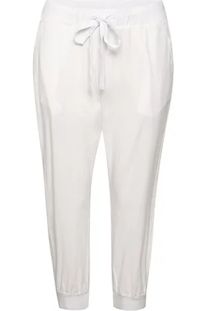 Kaffe Korte broeken, Dames, Wit, 2Xl, Katoen, Cropped Broeken