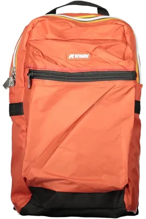 K-Way Tassen, Heren, Rood, ONE Size, Rode Polyamide Rugzak met Meerdere Compartimenten