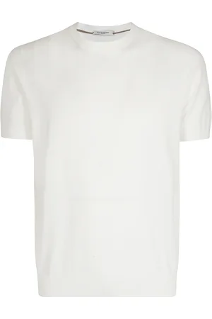 Paolo Pecora Tops, Heren, Wit, L, Ronde hals trui