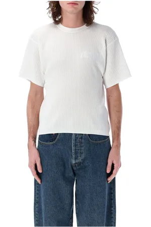 MAGLIANO Truien, Heren, Wit, S, Katoen, Wafel Textuur T-shirt