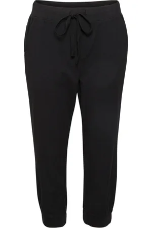 Kaffe Korte broeken, Dames, Zwart, M, Katoen, Cropped Broeken