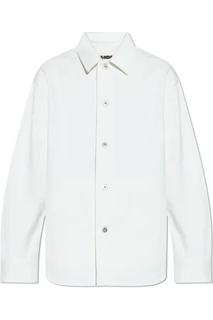 Jil Sander Jassen, Heren, Wit, XL, Denim, Denim Jas