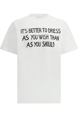 Moschino Tops, Heren, Wit, L, Katoen, Gestreept Logo T-shirt