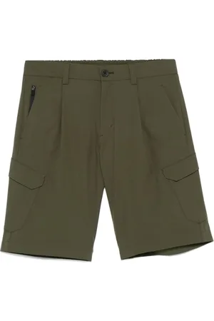 HERNO Korte broeken, Heren, Groen, M, Groene Shorts voor Mannen