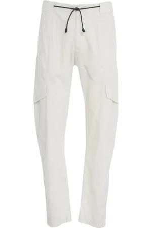 TRANSIT Broeken, Heren, Wit, M, Katoen, Witte Katoenen Broek Stijlvol Model