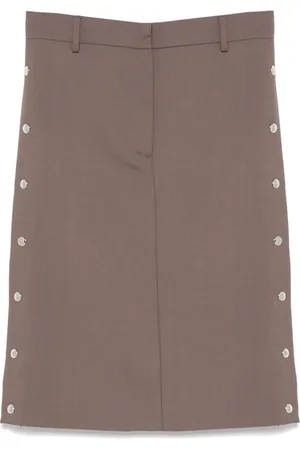 Stella McCartney Rokken, Dames, Bruin, 2Xs, Wol, Studded Rok