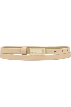 Kazar Accessoires, Dames, , 90 CM, Leer, smalle riem met logogesp