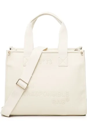 V°73 Tassen, Dames, Wit, ONE Size, Stijlvolle Witte Winkel Tas met Logo