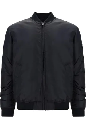 Moschino Jassen, Heren, Zwart, L, Gewatteerd Bomberjack met Ritssluiting