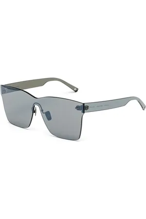 Belstaff Accessoires, Dames, Blauw, ONE Size, Blauwe Handgemaakte Zonnebril met Carl Zeiss Lenzen