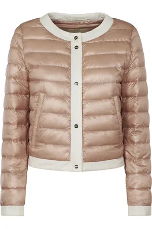 HERNO Jassen, Dames, Roze, S, Roze Stijlvolle Jassen voor Vrouwen