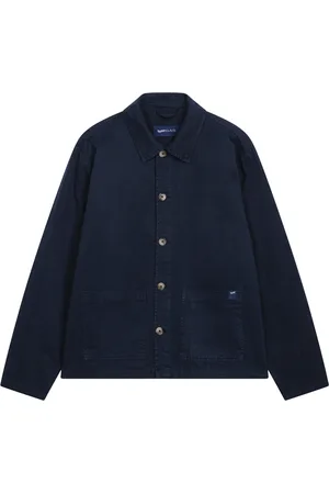 GAS Jassen, Heren, Blauw, M, Denim, Denim Jack Heren Casual Stijl