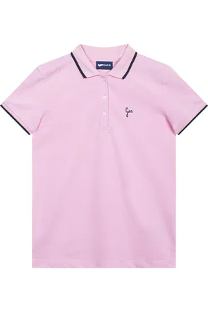 GAS Tops, Dames, Roze, S, Dames Polo Shirt Stijlvol en Comfortabel