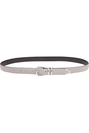 ELEVENTY Accessoires, Heren, Grijs, 105 CM, Leer, Suede Triptiek Riem