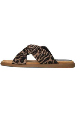 Unisa Schoenen, Dames, Bruin, 36 EU, Denim, Taupe Stijlvolle Slippers voor Vrouwen