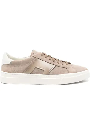 santoni Schoenen, Heren, , 44 EU, Leer, Leren Sneakers met Rubberen Zool