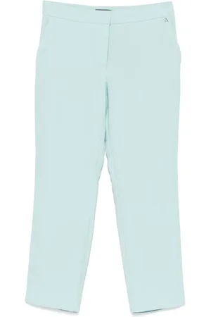 Twin-Set Broeken, Dames, Blauw, S, Blauwe Broek met Zakken