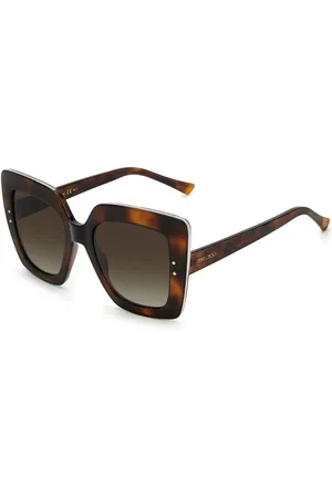 Jimmy Choo Accessoires, Dames, Bruin, ONE Size, Bruine Acetaat Zonnebril