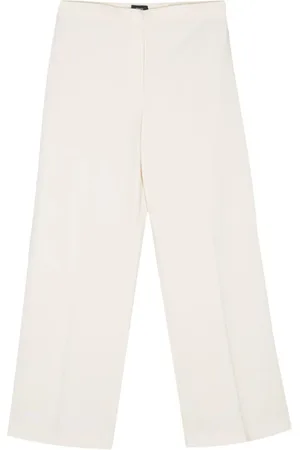 THEORY Broeken, Dames, , L, Polyester, Wijde Pijp Crepe Broek