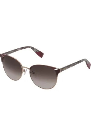 Furla Accessoires, Dames, Bruin, ONE Size, Bruine Acetaat Zonnebril