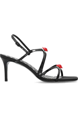 SOPHIA WEBSTER Schoenen, Dames, Zwart, 38 EU, Sandalettes met hak Rosette