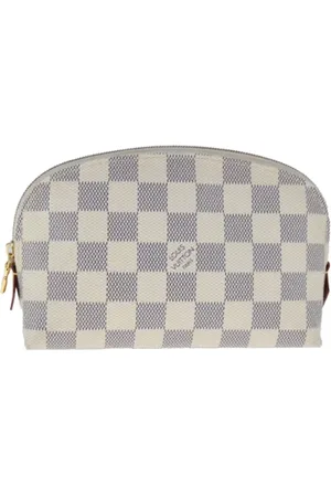 LOUIS VUITTON Pre-owned, Dames, Wit, ONE Size, Leer, Pre-owned Canvas pouches