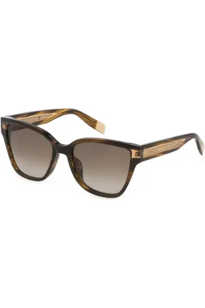 Furla Accessoires, Dames, Bruin, ONE Size, Bruine Acetaat Zonnebril